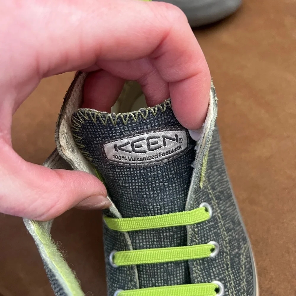 Keen Kids Sneakers with Neon Green Laces